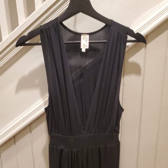 KTOO Black high slit maxi dress - Size Small - Picture 2 of 3